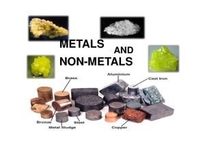Metal and nonmetal