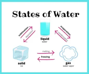 States of water, physical and chemical properties of the water, What is the water cycle? States of water