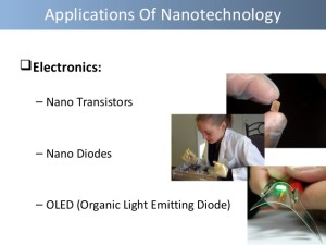 Nanotechnology applications in electronics