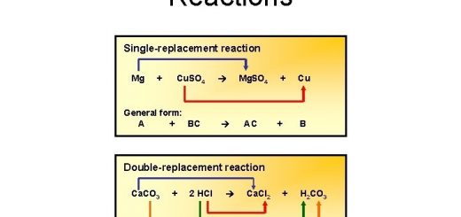 Simple and double substitution reactions