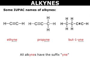 Alkynes 