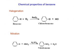 Chemical properties of benzene