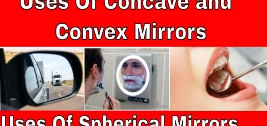 Concave mirror Convex mirror