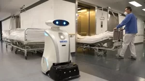 Hospital cleaning robots