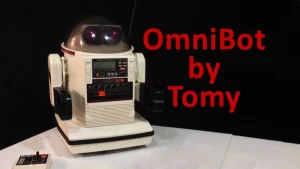 Omnibot Hello created by Tomy VS. Omnibot reboot came from WowWee Omnibot robot