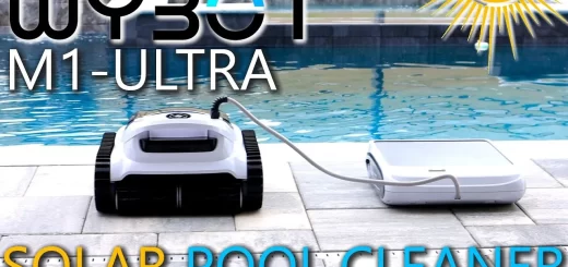 Wybot robotic pool cleaner with Solar Power