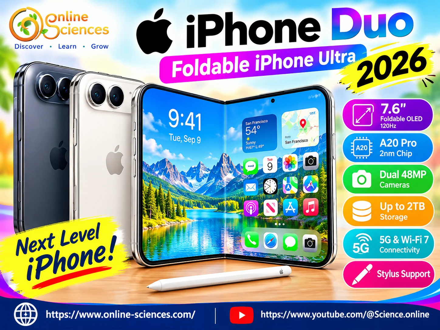 Apple IPhone Duo 2026 Amazing Foldable IPhone Ultra Specs Price And 